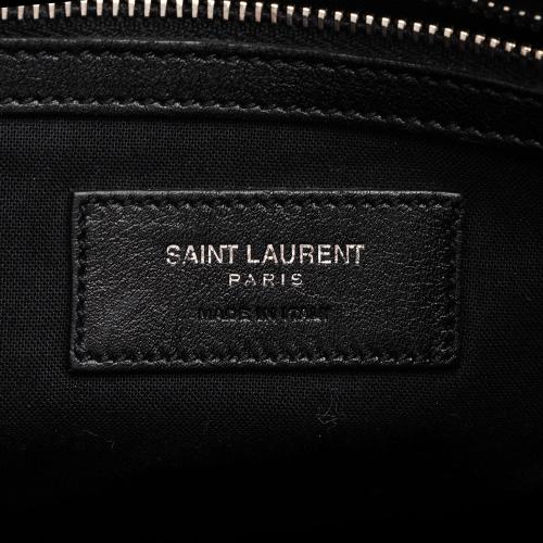 Saint Laurent Croc Embossed Lambskin Festival Backpack