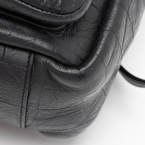 Saint Laurent Croc Embossed Lambskin Festival Backpack