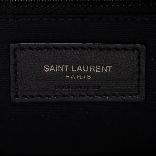 Saint Laurent Croc Embossed Leather Monogram Niki Waist Bag