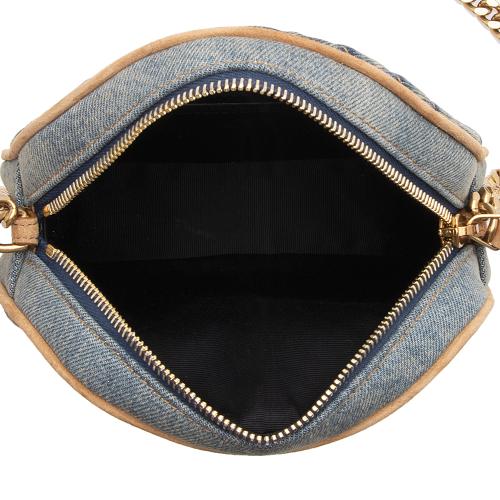 Saint Laurent Denim Monogram Vinyle Round Camera Bag Saint Laurent Handbags Bag Borrow or Steal