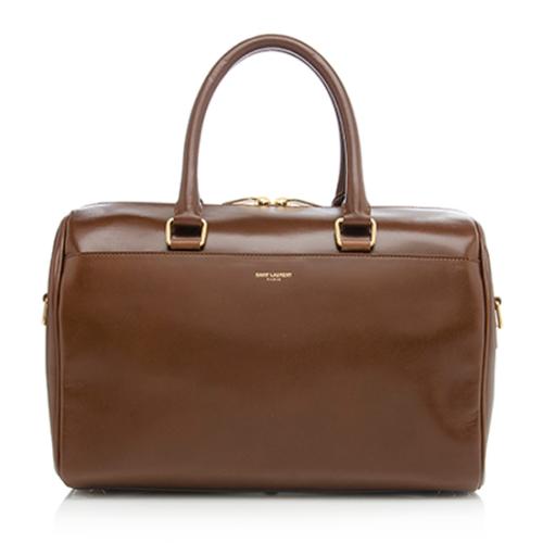 Saint Laurent Calfskin Duffle 6 Satchel