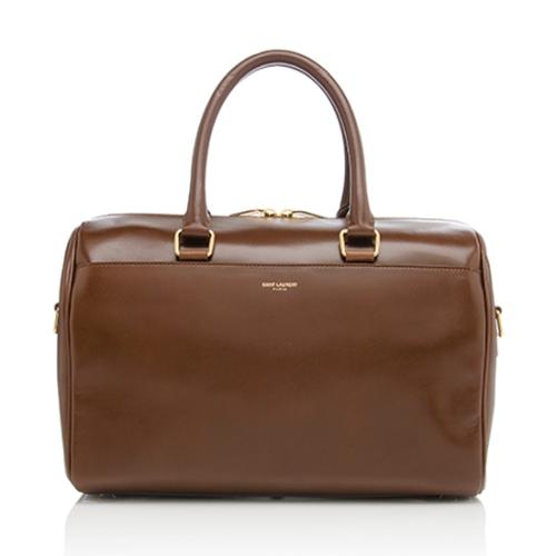 Saint Laurent Calfskin Duffle 6 Satchel