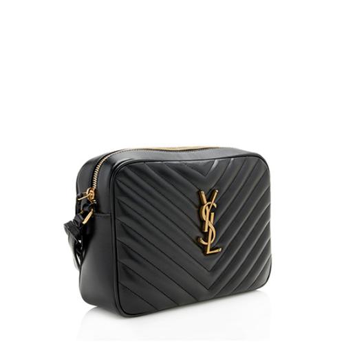 Saint Laurent Matelasse Calfskin Monogram Lou Camera Bag