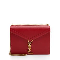 Saint Laurent Grain De Poudre Monogram Cassandra Medium Chain Bag