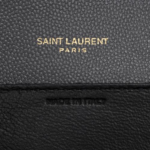 Saint Laurent Grain De Poudre Monogram Uptown Chain Wallet