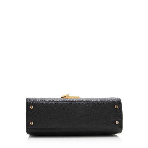 Saint Laurent Grain de Poudre Monogram Cassandra Mini Top Handle Bag - FINAL SALE