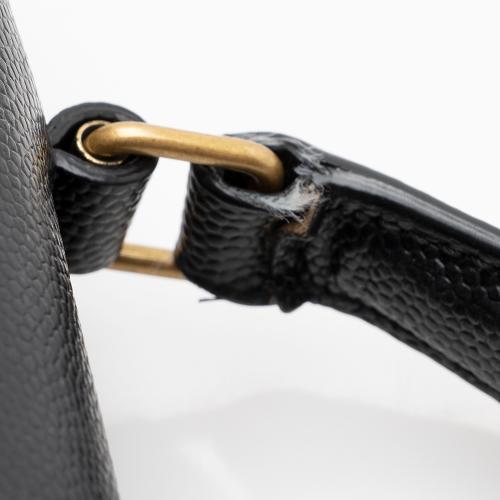 Saint Laurent Grain de Poudre Monogram Cassandra Mini Top Handle Bag - FINAL SALE