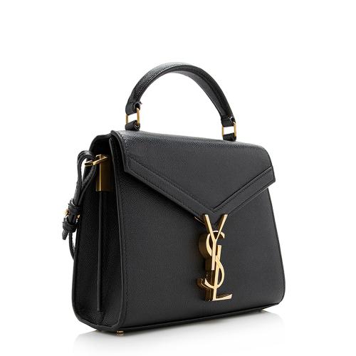 Saint Laurent Grain de Poudre Monogram Cassandra Mini Top Handle Bag - FINAL SALE