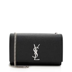 Saint Laurent Grain de Poudre Monogram Kate Medium Shoulder Bag