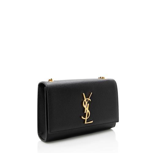 Saint Laurent Grain de Poudre Monogram Kate Chain Small Shoulder Bag