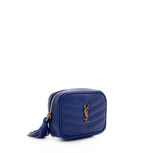 Saint Laurent Grain de Poudre Monogram Lou Baby Bag