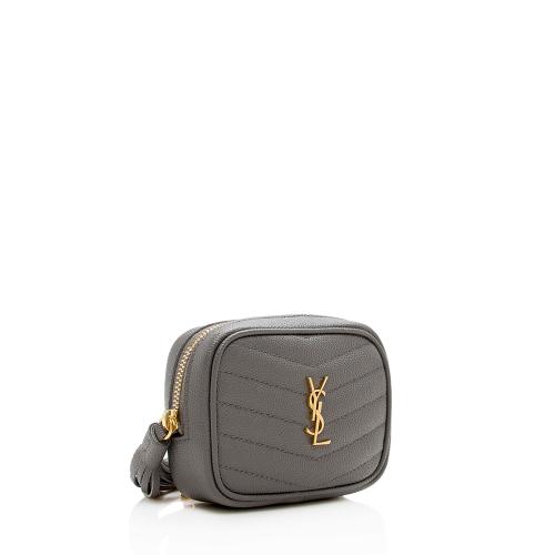 Saint Laurent Grain de Poudre Monogram Lou Baby Bag