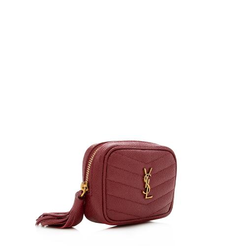 Saint Laurent Grain de Poudre Monogram Lou Baby Bag