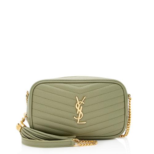 Saint Laurent Matelasse Grain de Poudre Monogram Lou Mini Camera Bag