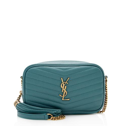 Saint Laurent Matelasse Grain de Poudre Monogram Lou Mini Camera Bag