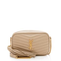 Saint Laurent Matelasse Grain de Poudre Monogram Lou Mini Camera Bag