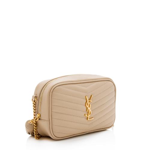 Saint Laurent Matelasse Grain de Poudre Monogram Lou Mini Camera Bag