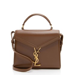 Saint Laurent Grain de Poudre Monogram Cassandra Mini Top Handle