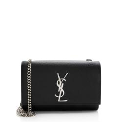 Saint Laurent Grain de Poudre Monogram Kate Small Shoulder Bag 