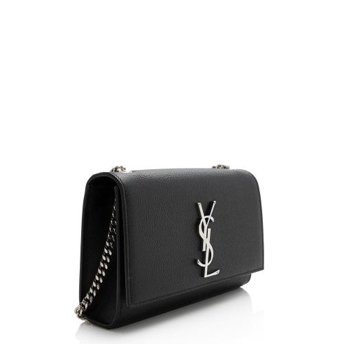 Saint Laurent Grain de Poudre Monogram Kate Small Shoulder Bag 