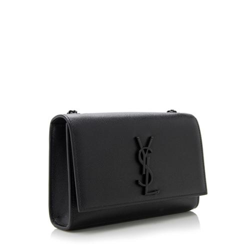 Saint Laurent Grain de Poudre Monogram Kate Chain Small Shoulder Bag