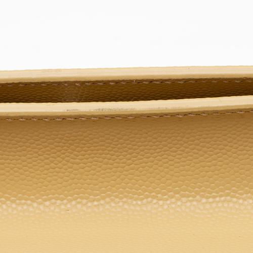 Saint Laurent Grain de Poudre Monogram Kate Clutch