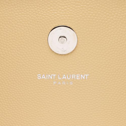 Saint Laurent Grain de Poudre Monogram Kate Clutch