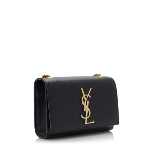 Saint Laurent Grain de Poudre Monogram Kate Small Crossbody