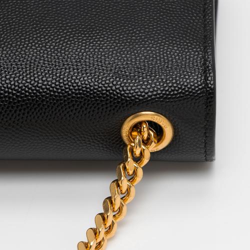 Saint Laurent Grain de Poudre Monogram Kate Small Crossbody