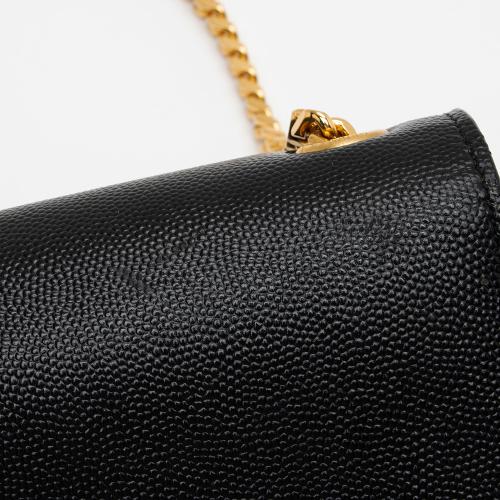 Saint Laurent Grain de Poudre Monogram Kate Small Crossbody