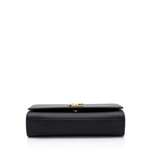 Saint Laurent Grain de Poudre Monogram Kate Small Shoulder Bag