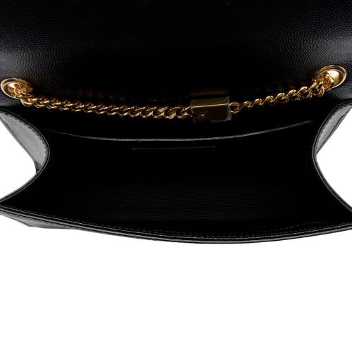 Saint Laurent Grain de Poudre Monogram Kate Small Shoulder Bag