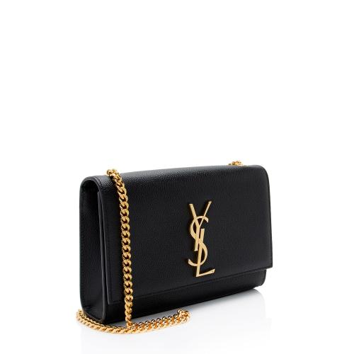 Saint Laurent Grain de Poudre Monogram Kate Small Shoulder Bag