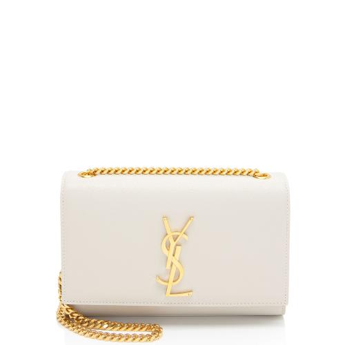 Saint Laurent Grain de Poudre Monogram Kate Small Shoulder Bag