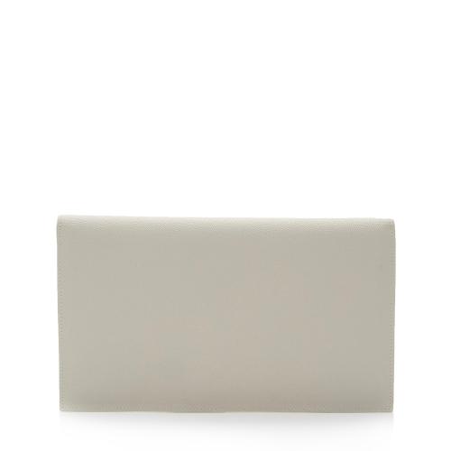 Saint Laurent Grain de Poudre Monogram Uptown Envelope Clutch