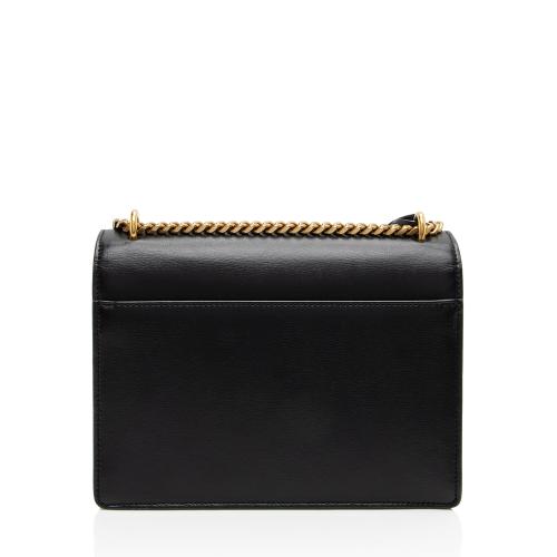 Saint Laurent Grained Calfskin Monogram Sunset Medium Shoulder Bag