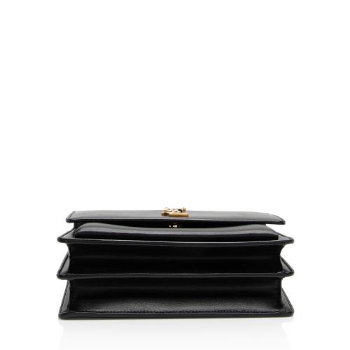 Saint Laurent Grained Calfskin Monogram Sunset Medium Shoulder Bag