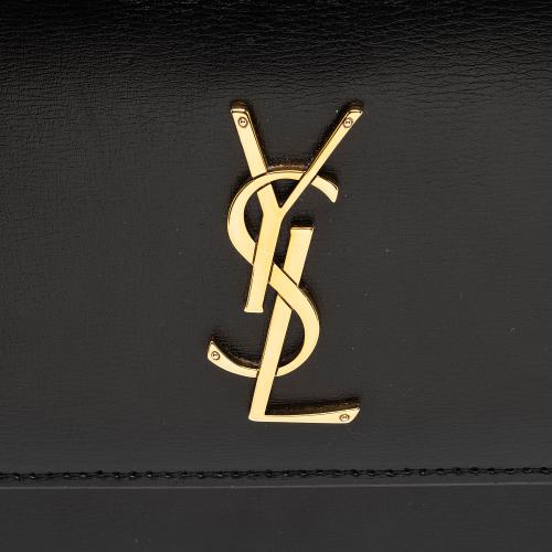 Saint Laurent Grained Calfskin Monogram Sunset Medium Shoulder Bag