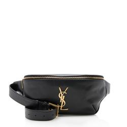 Saint Laurent Lambskin Classic Monogram Belt Bag