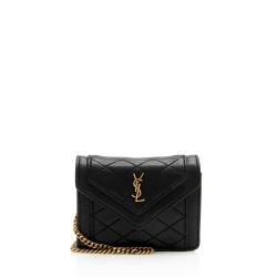 Saint Laurent Lambskin Micro Gaby Bag