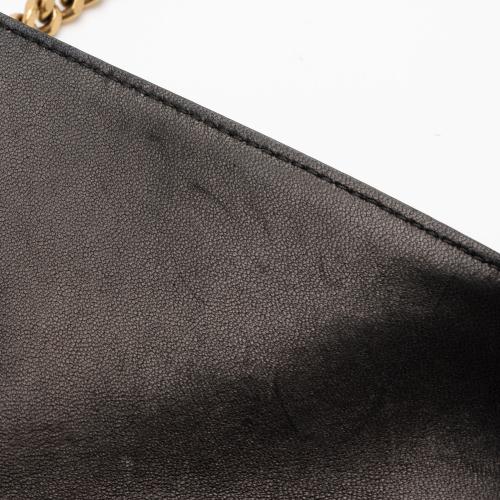 Saint Laurent Lambskin Monogram Gaby Chain Envelope Bag