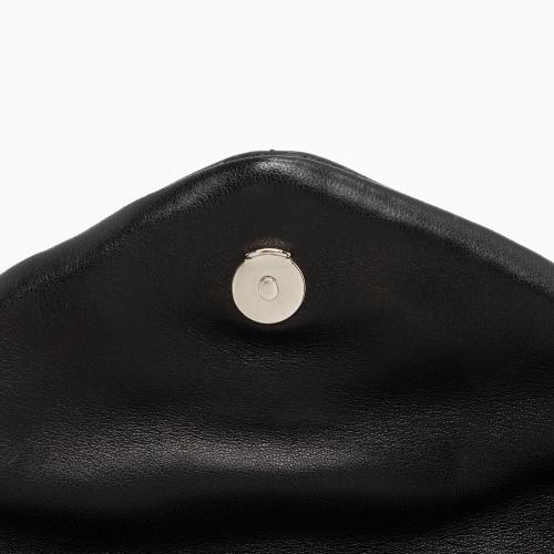 Saint Laurent Lambskin Monogram Puffer LouLou Small Clutch