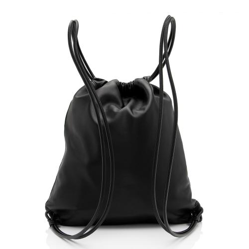 Saint Laurent Lambskin Teddy Drawstring Backpack