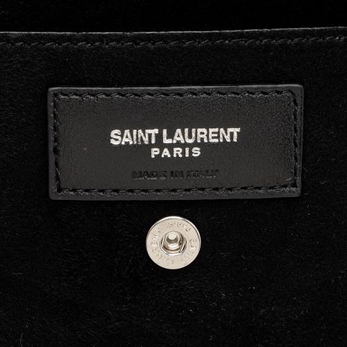 Saint Laurent Lambskin Teddy Drawstring Backpack