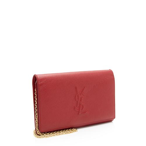 Saint Laurent Leather Belle de Jour Chain Wallet