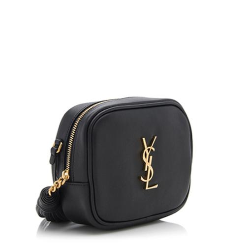 Saint Laurent Leather Monogram Blogger Bag