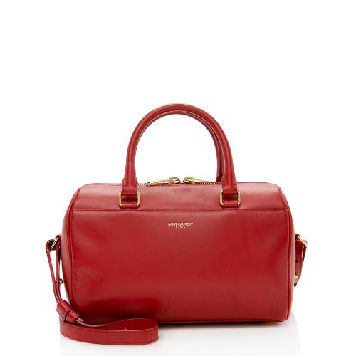 Saint Laurent Leather Classic Baby Duffle Satchel