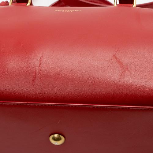 Saint Laurent Leather Classic Baby Duffle Satchel