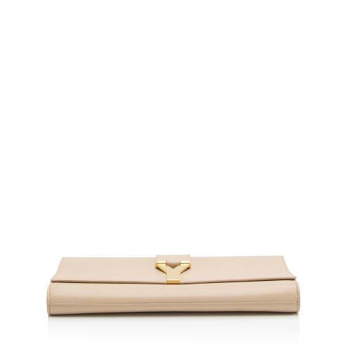 Saint Laurent Leather Classic Y Clutch