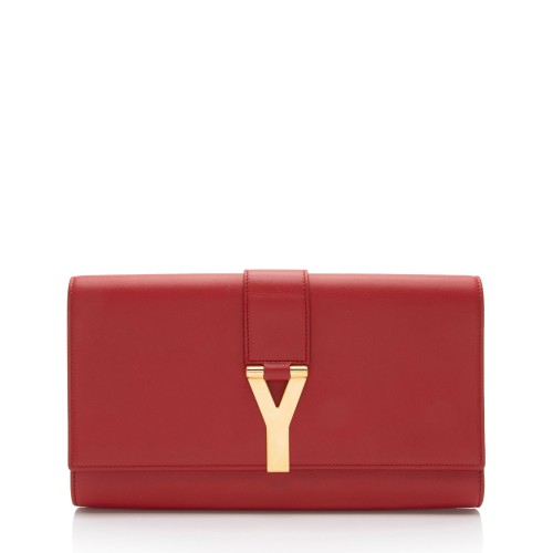 Saint Laurent Leather Classic Y Clutch